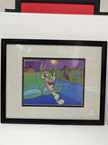 1990 Warner Bros Bugs Bunny at The Movie Art Cel (Cracked Frame) 1A