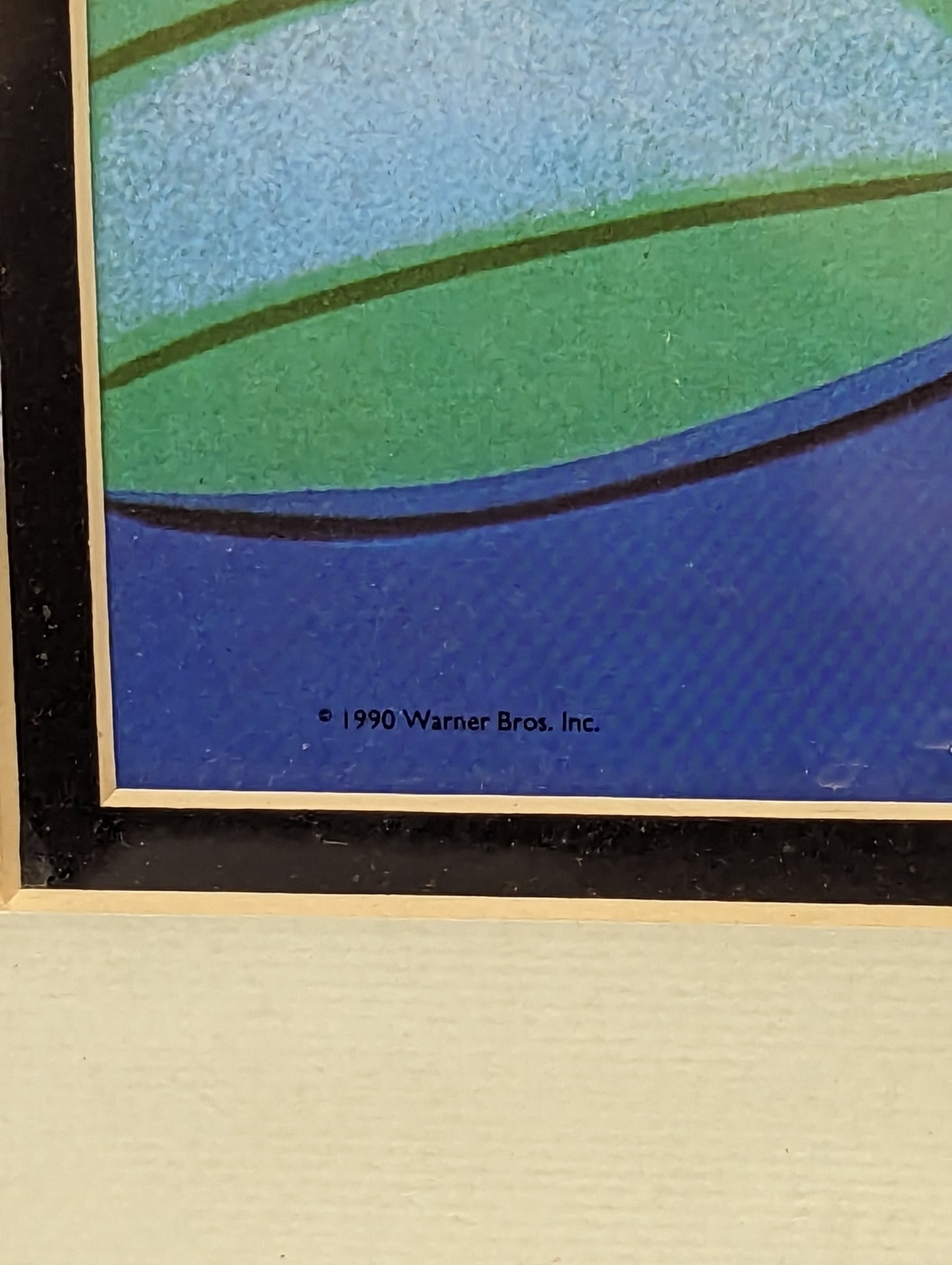 1990 Warner Bros Bugs Bunny at The Movie Art Cel (Cracked Frame) 1A