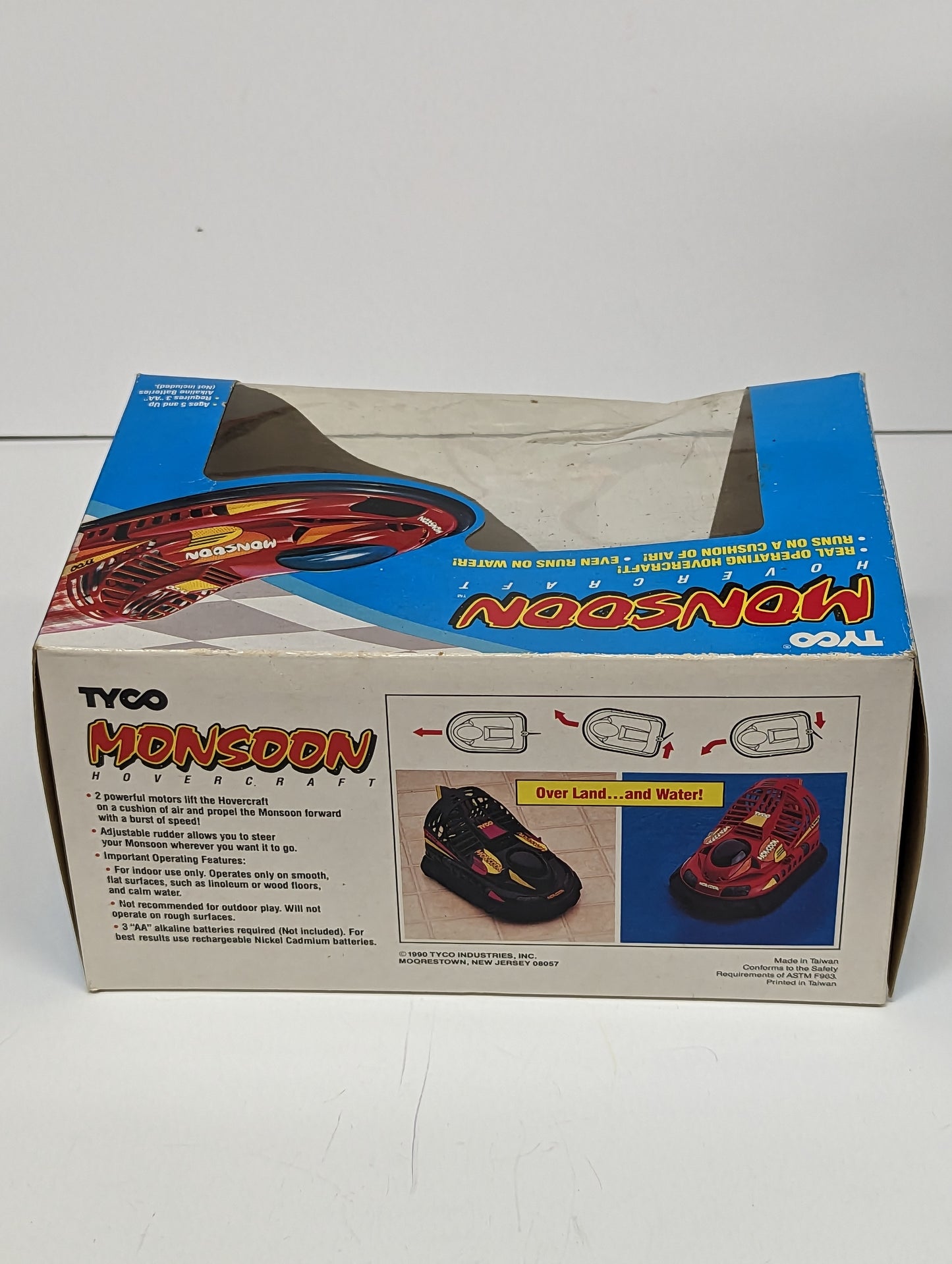 1990 TYCO Monsoon Hovercraft Battery Operated in Box 1B