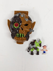 1992 Mighty Max Horror Head Skull Warrior Playset Loose 1B
